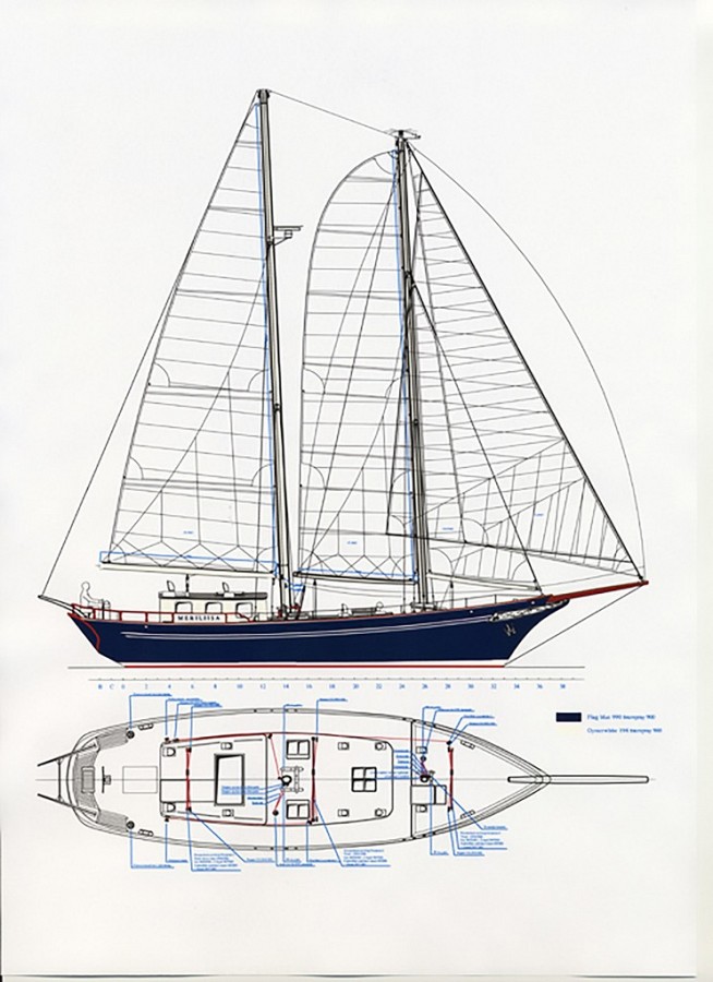 56' schooner 'Merillissa'