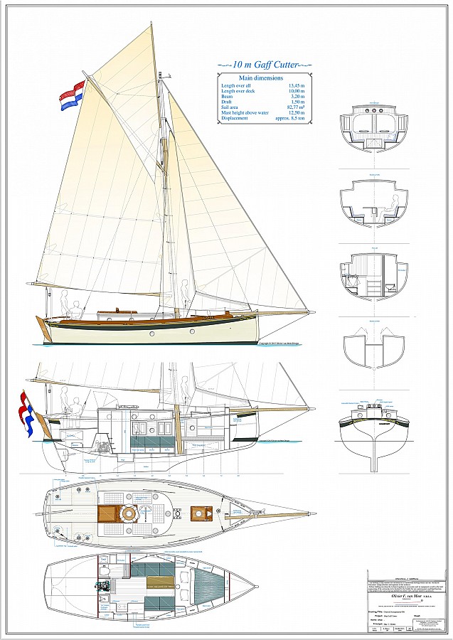 30' gaff cutter