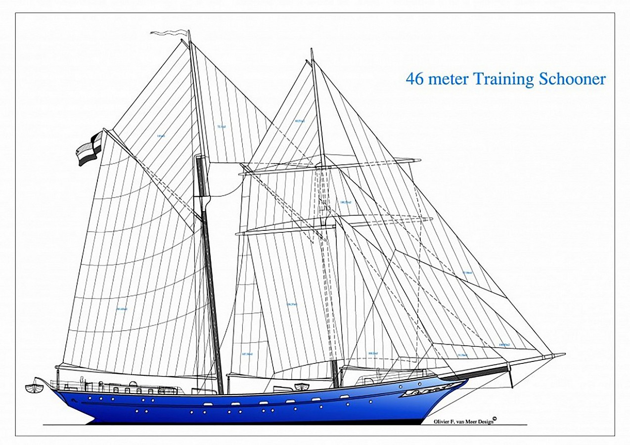 46m sail training schooner