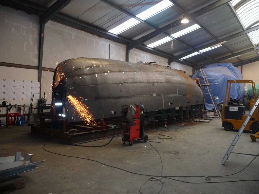 Hull under construction 
